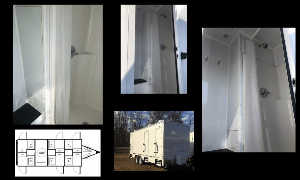6-Stall Unisex Shower Trailers